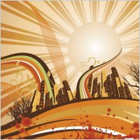 Sunrise Background Vector