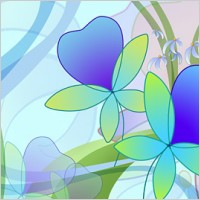 Super ultra-clear theme flower-1
