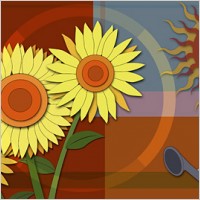 Super ultra-clear theme flower-3