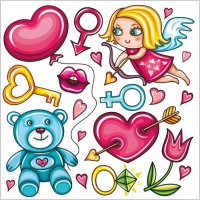 sweet girl exclusive vector