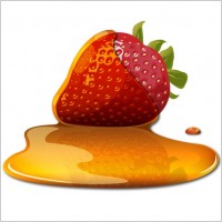 sweet strawberry jam 01 vector