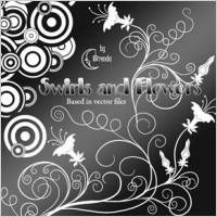 Swirls And Flowers Brushes PS