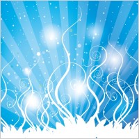 Swirls Blue Shinning Vector design