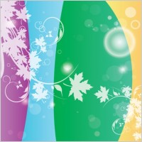 Swirly Flower Colors Vector