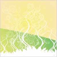 Swirly Golden Green Vector