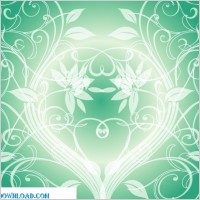 swirly green vector 