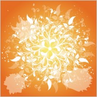 Swirly Red Vector Art Background