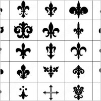 symbols and design elements brush