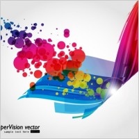 symphony of dynamic light vector background 3