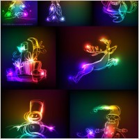 symphony of light christmas vector graphics