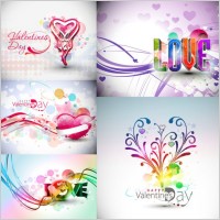 symphony valentine day decorations vector