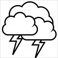 tango weather storm - outline