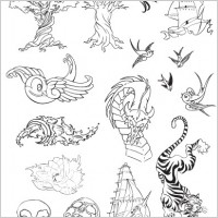 Tattoo Vector Set