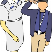 Teaching How To Salute clip art