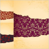 tear the paper pattern vector