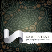 tear the paper pattern vector