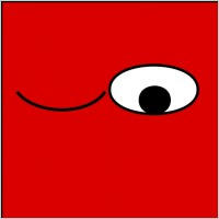 Ted Eyes Wink clip art
