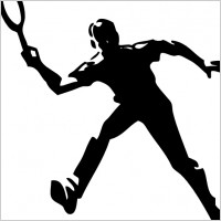 Tennis Player clip art