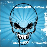 Terror Skull Cartoon