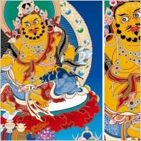 thangka wealth vector yellow