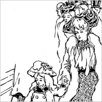The Century Street Scene clip art