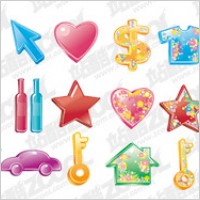 The colorful life of material supplies Vector