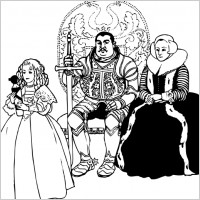 The Knight Family clip art