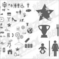 The more common vector graphics icon material