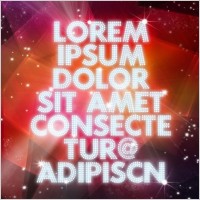 the starry creative letters posters psd layered