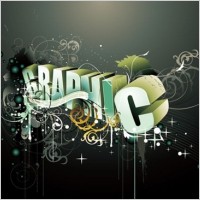 The trend of 3D word vector graphic