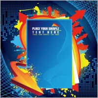 the trend of business background and the arrow vector