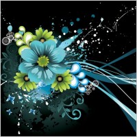 the trend of flowers vector