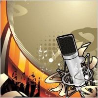 The Trend of Music Illustration Vector Material 1