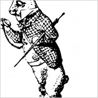 The White Rabbit clip art