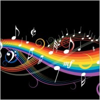 theme music notes vector 1