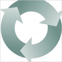 Three Circular Interlocking Arrows