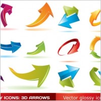 threedimensional arrow vector