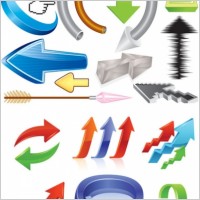 threedimensional arrow vector