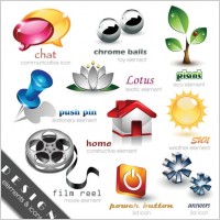 threedimensional crystal texture icon 02 vector