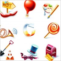 threedimensional life of fashion icon vector 1