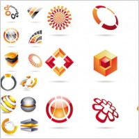 threedimensional symbols vector
