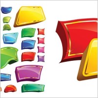 threedimensional vector cartoonstyle bulletin board