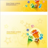 threedimensional vector cute stars