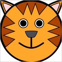 Tiger Face clip art