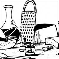 Tom Cheese Board clip art