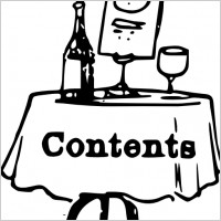 Tom Contents On A Table clip art