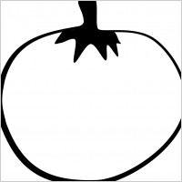 Tomato Line Art