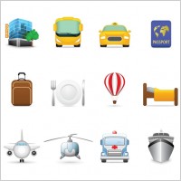 tourist theme icon vector