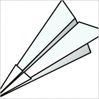 Toy Paper Plane clip art