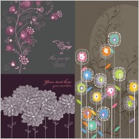traditional line drawing pattern vector
